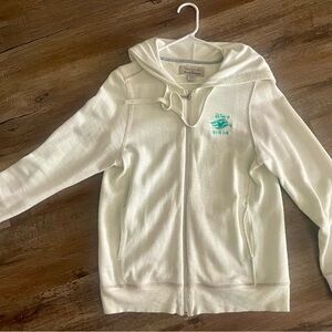 Tommy Bahama Disney Cruise Line Cream Zip-Up Hoodie